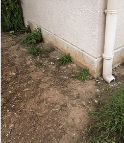 Abords de maison avant intervention